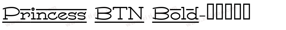 Princess BTN Bold字体转换